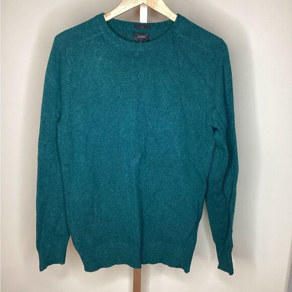 J Crew Sz S slim Men's Green Sweater merino wool - Picture 1 of 5